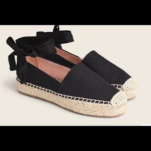 J CREW CANVAS ESPADRILLE FLATS